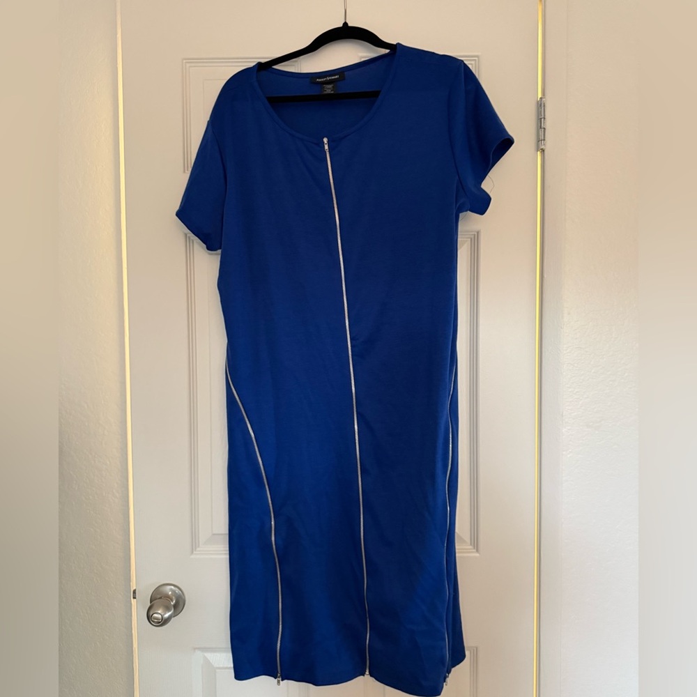 ASHLEY STEWART ZIPPER DRESS